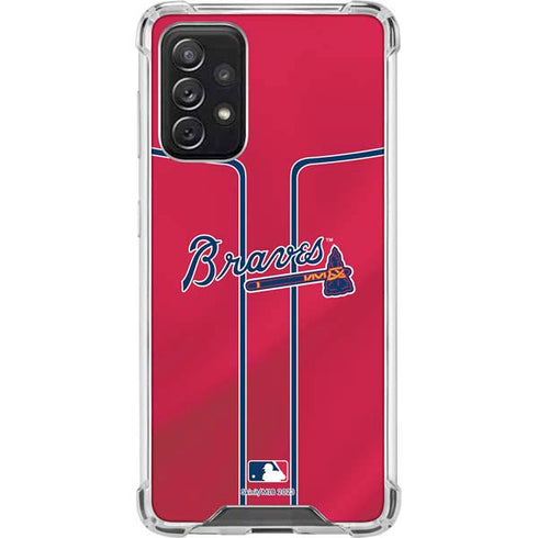 MLB Atlanta Braves Alternate/Away Jersey Galaxy A72 5G Clear Case